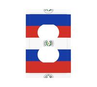 Flag of Paraguay Printed Decorative Switch Covers-Durable Single and Double Socket Plates for Light SwitchesStyle S