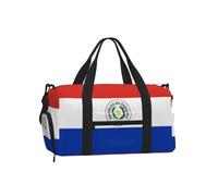 Flag of Paraguay Sports Duffel Bag-Weekender with Shoe Compartment