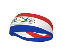 Flag of Paraguay Sports Sweatband, Unisex Headbands for Men and Women,Stretchy, Breathable, and Moisture-Wicking