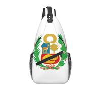 Flag of Peru Casual Crossbody Bag Durable Large Capacity Lightweight and Breathable Suitable for Various Outdoor Venues