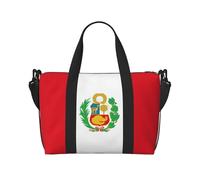 Flag of Peru Crossbody handbag, travel casual handbag, suitable for work, travel, fitness, tourism, women's zipper storage bag,