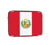 Flag of Peru Laptop Sleeve Case 13 Inch Suitable for Notebook Computer Tablet Traveling Carrying Simple Case