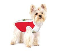 Flag Of Peru Print Adorable Cotton Small Dog Clothes Pet Shirt, Soft Breathable Sleeveless Tank Top For Puppy, Cats And Chihuahua
