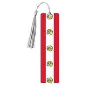 Flag of Peru Printing Personalized Wooden Bookmark,Cute Multi Functional Bookmark Meaningful Gift for Book Lovers