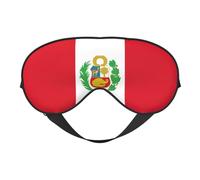 Flag of Peru Printing Rest Sleep Eye Mask, Soft Eye Mask for Home Camping, Blocks Light, Comfortable for Most Users