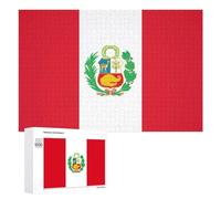 Flag of Peru State 300/500/1000 Piece Puzzles Customized Challenging Gifts for Adults 1000 PCS