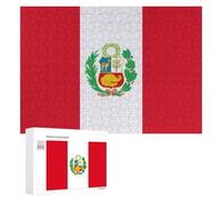 Flag of Peru State 300/500/1000 Piece Puzzles Customized Challenging Gifts for Adults 300 PCS