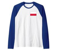 Flag of Poland Polska Polish Family Raglan Baseball Tee