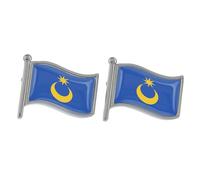 Flag of Portsmouth Port City England Design Cufflinks Presented in a Cufflink Box