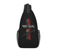 Flag of Portugal Chest Bag Men Sling Crossbody Backpack Chest Bag Traveling Hiking Daypack Shoulder Bag