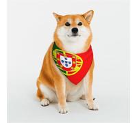 Flag of Portugal Dog Bandana for Small Medium Large Dogs, Cat Dogs Kerchief Triangle Bibs Scarf for Girl Or Boy