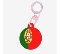 Flag of Portugal Dog Tags for Pets,Round Acrylic Pet ID Tags,Perfect for Small to Large Dogs and Cats,Cute & Functional