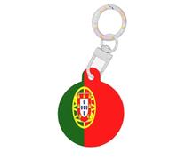 Flag of Portugal Dog Tags Round Pet Tag,Acrylic Pet ID Tags Durable and Stylish,Perfect for Small to Large Pets