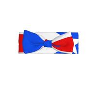 Flag of Puerto Rico Baby Bow Headband-Soft Stretchy for 0-6 Months