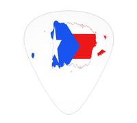 Flag Of Puerto Rico Map Guitar Picks Plectrums For Guitar Bass 12 Pack