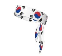 Flag of Republic of Korea Patterned Sports Headband, Suitable for Outdoor Travel and Various Sports. Unisex Sweat-Absorbing Sports Headband