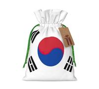 Flag Of Republic Of Korea Print Charming Gift Bag,Cloth Gift Bags With Drawstring,Perfect For Small Gifts And Jewelry
