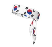 Flag of Republic of Korea Print Comfortable Stylish Headband,Dual Sided Sports Bandana, Adjustable Sport Headband