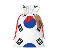 Flag Of Republic Of Korea Print Drawstring Gift Bags,For Holiday Season,Birthdays,Anniversaries And Any Special Occasion