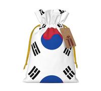 Flag Of Republic Of Korea Print Drawstring Gift Bags,For Holiday Season,Birthdays,Anniversaries And Any Special Occasion