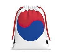 Flag Of Republic Of Korea Print Gift Drawstring Bag Reusable Pouch Festive Decor Party Favor Daily Storage Sack
