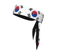 Flag of Republic of Korea Sports Head Tie. Comfortable, Breathable, Fashionable, Unisex, Suitable for Running, Yoga, Fitness and Other Sports.
