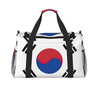 Flag Of Republic Of Korea Travel Bag, Weekender Bags For Women Men For Outdoor Adventures, Ideal For Camping And Hiking, Black, One Size