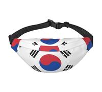 Flag of Republic of Korea Travel crossbody waist bag, suitable for sports, running, cycling, traveling, fishing boys large waist bag,