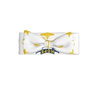 Flag of Rhode Island Baby Bow Headband-Soft Stretchy for 0-6 Months | Gentle On Sensitive Skin. Cute Design. Perfect For New Mums.
