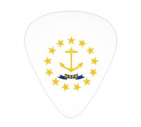 Flag Of Rhode Island Guitar Picks Plectrums For Guitar Bass 12 Pack