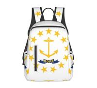Flag of Rhode Island Lightweight Casual Rucksack-Large Capacity Daypack