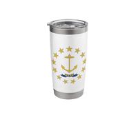 Flag of Rhode Island - The Ocean State Stainless Steel Insulated Tumbler
