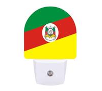 Flag of Rio Grande Do Sul State in Brazil Funny LED Night Lights Plug Into Wall Smart Lighting for Hallways Kitchen Bedroom