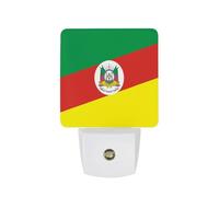 Flag of Rio Grande Do Sul State in Brazil Funny LED Night Lights Plug Into Wall Smart Lighting for Hallways Kitchen Bedroom
