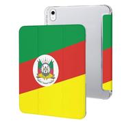Flag of Rio Grande Do Sul State in Brazil Tri-fold Tablet Case Compatible with IPAD 2017/2018/Air1/Air2 (9.7in)/Pro (10.5in) /Air3(10.5in)/10代 (10.9in) Soft Protective with Pen Slot