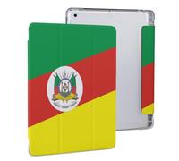 Flag of Rio Grande Do Sul State in Brazil Tri-fold Tablet Case Compatible with IPAD Pro 2020 （11in）/2020 （10.2in）/2020 AIR 4 （10.9in）/Pro 2021 （11in） Soft Protective with Pen Slot