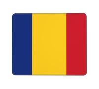 Flag of Romania - Mouse Pad,Non-Slip Rubber Base Durable Stitched Edges Computer Mousepad for Gaming Home Office Wireless Mouse 9.4"x7.9"
