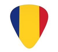 Flag of Romania Patterned guitar picks - (thin/medium/thick) free to choose, suitable for all kinds of string instruments,
