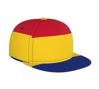 Flag of Romania Print Baseball Cap Summer Sports Hat Lightweight Outdoor Travel Running Beach Vacation Black
