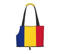 Flag of Romania print Puppy Carrier Walking Dog Bags Pets Dogs Carrier Bags for small Dogs and Cat and Rabbit