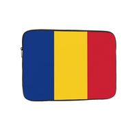 Flag of Romania Printed Laptop Cover Portable Protective Case Suitable for Business Trips and Documents 17 inch