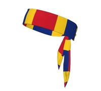 Flag of Romania Printed sports headband, yoga fitness headband, running basketball sweat band