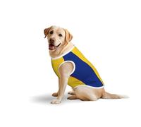 Flag Of Romania Soft Cotton T-Shirt Vest For Large Dogs, Print Pet Clothes Breathable Pet Pullover Tee Sleeveless Sweatshirt (3xl-5xl)