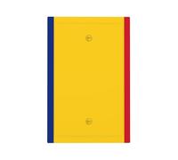 Flag of Romania Unbreakable Polycarbonate Switch Plate-Modern 1 Gang Light Cover for Home Office with Matching Screws