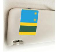 Flag of Rwanda Car Visor Photo Frame Acrylic