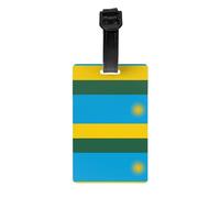 Flag of Rwanda Luggage Tags, Stylish, Waterproof and Durable Luggage Identifiers, Ensure Your Travel is Safe and Orderly.