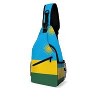 Flag of Rwanda Men's Chest Bag Crossbody Sling Pack Shoulder Backpack for Travel Hiking