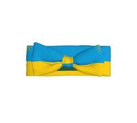 Flag of Rwanda Printed Baby Girl Headband â€“ with Adorable Bow, Perfect for Newborns, Infants, Little Girls