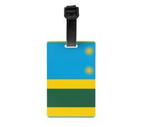 Flag of Rwanda Travel Luggage Tags, Removable Children's School Bags, briefcases, Sports Bag Tags, Golf Bag Privacy Labels