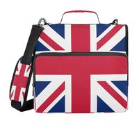 Flag of Saint Helena 3 Ringing 1.5 inch Organizer Binder with Handle Waterproof School Supplies Organizer for School and Office